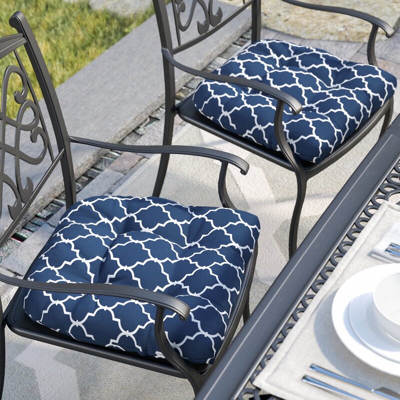 Navy Blue Kitchen Chair Cushions : Hanover Set Of 6 Seat Cushions And